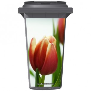 Tulips Wheelie Bin Sticker Panel